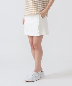 PURPLE LABEL / ストレッチ フリル ラップキュロット