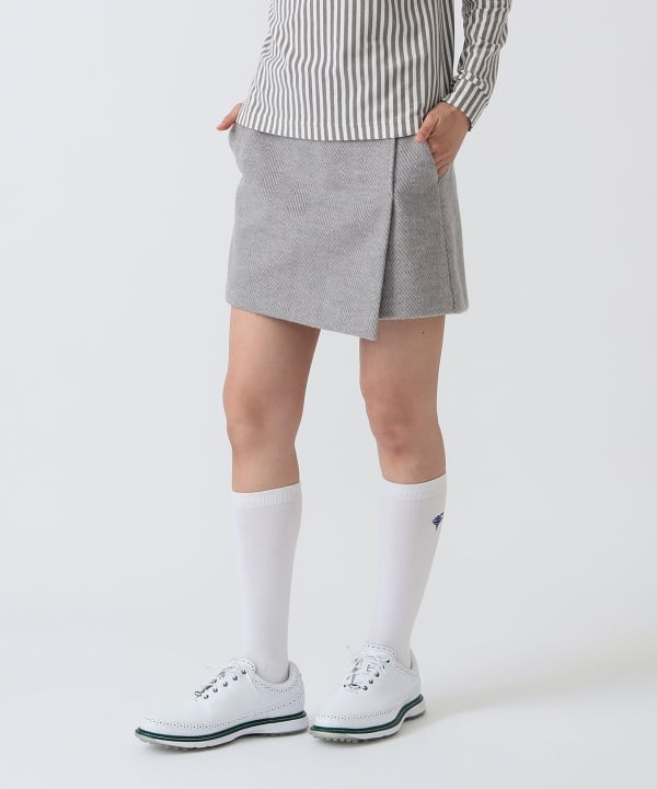 PURPLE LABEL / ヘリンボーン ラップキュロット Model：H172 B75 W58 H84　Size：M