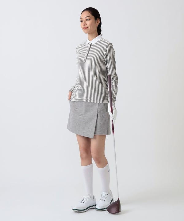 PURPLE LABEL / ヘリンボーン ラップキュロット Model：H172 B75 W58 H84　Size：M