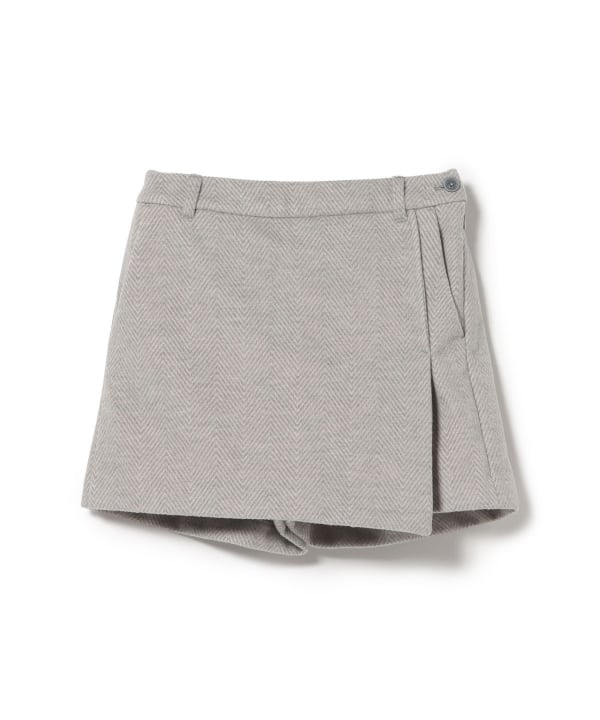 PURPLE LABEL / ヘリンボーン ラップキュロット
