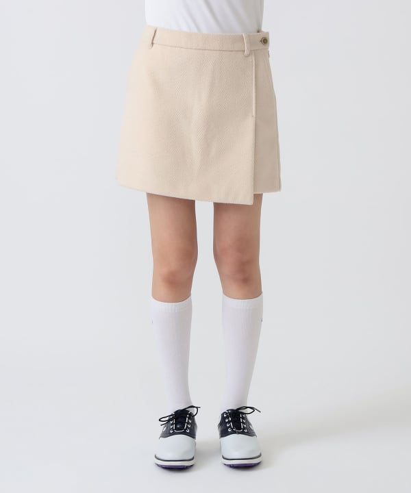 PURPLE LABEL / ヘリンボーン ラップキュロット Model：H172 B75 W58 H84　Size：M