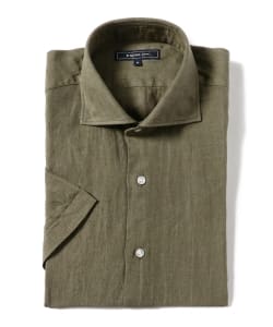 ▲B:MING by BEAMS / リネン カッタウェイ ショートスリーブ シャツ