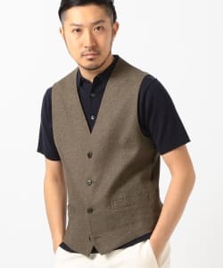 ▲B:MING by BEAMS / コットンリネン ジレ