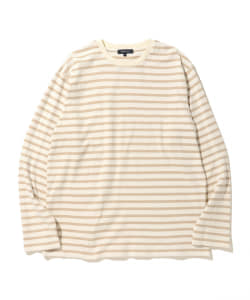▲B:MING by BEAMS / スムースボーダー クルーネック カットソー