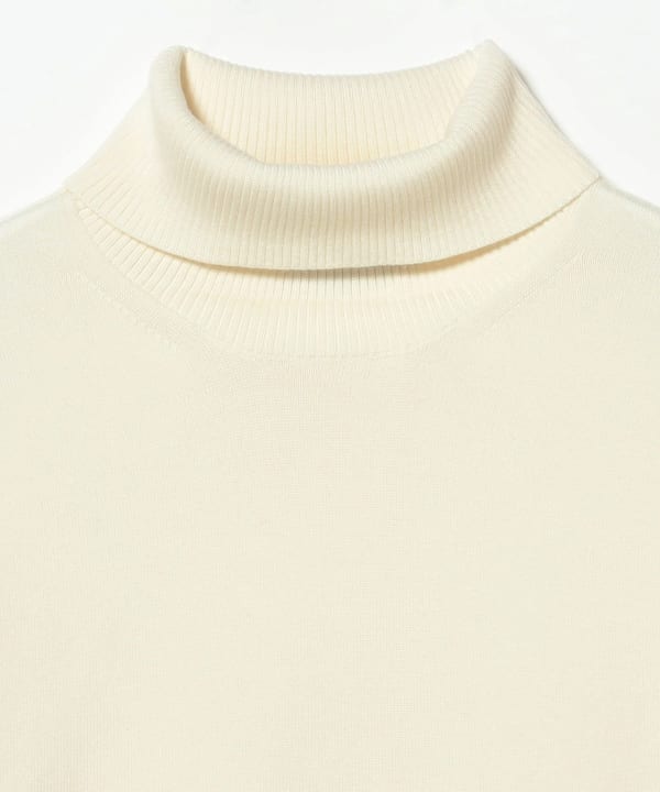 極美品　ビーミングバイビームス 高品質 アルパカ混 タートルネックニット B:MING by BEAMS（ビーミング by ビームス）ウール混 リブニット
