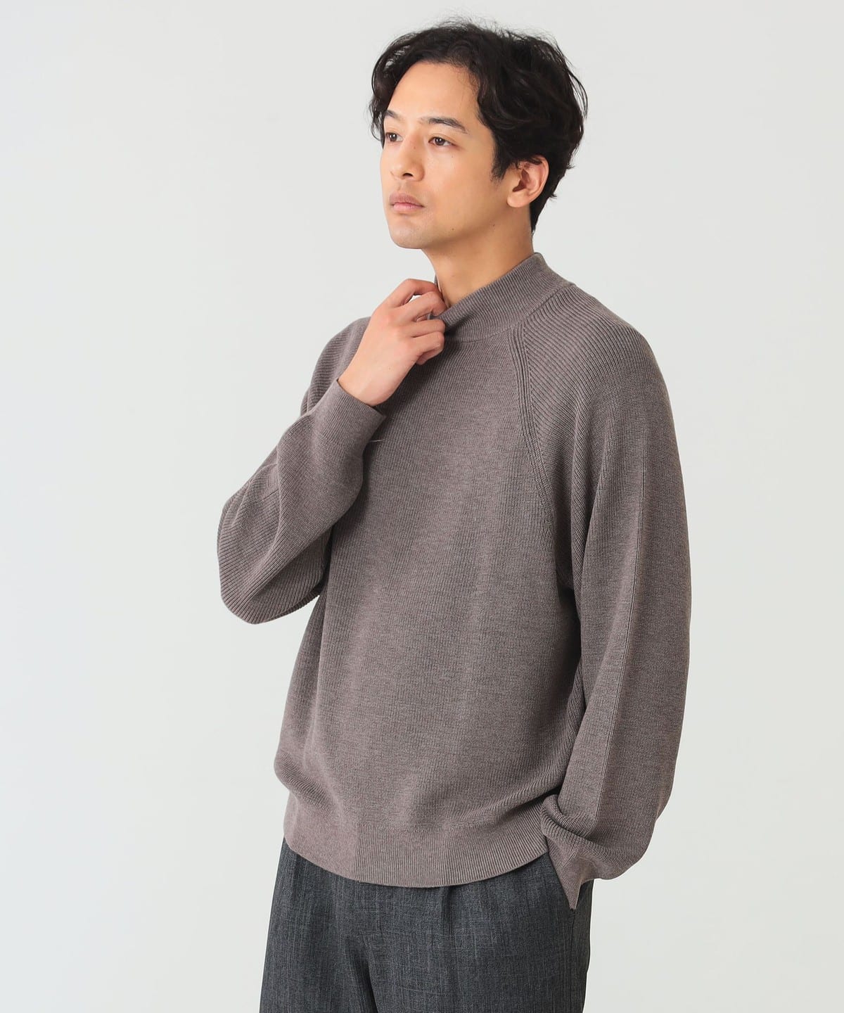 B:MING by BEAMS（ビーミング by ビームス）片畦 モックネック ニット 24AW（トップス ニット・セーター）通販｜BEAMS