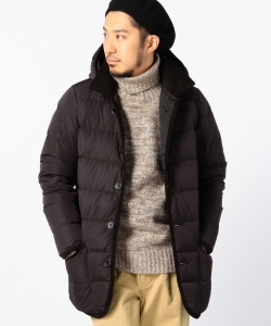 ▲B:MING by BEAMS / “河田フェザー” 衿コーデュロイダウンブルゾン