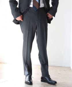 NOMAD TRABEST(R) ヘリンボーン ノープリーツ スラックス