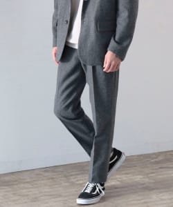 ▲CITY DWELLERS CORDURA(R) ウール 1プリーツ スラックス
