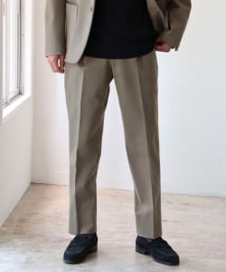 ▲B:MING by BEAMS / NOMAD エコヴェロ TM ハイストレッチジャージ  1プリーツ スラックス