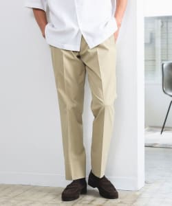 NOMAD RE;NAPES(R) 撥水 ツイルストレッチ 1プリーツ スラックス