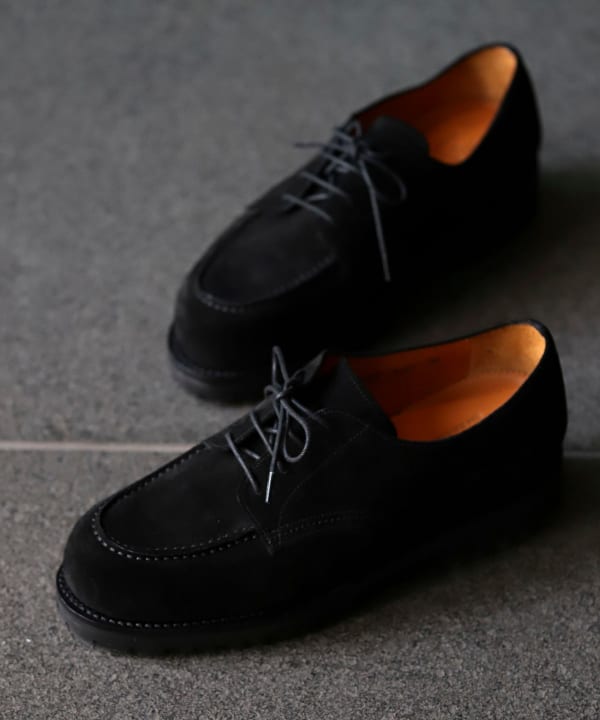 Jalan Sriwijaya ブラックレザーデッキシューズ　※サイズはご参考 JALAN SRIWIJAYA 黒 デッキシューズ