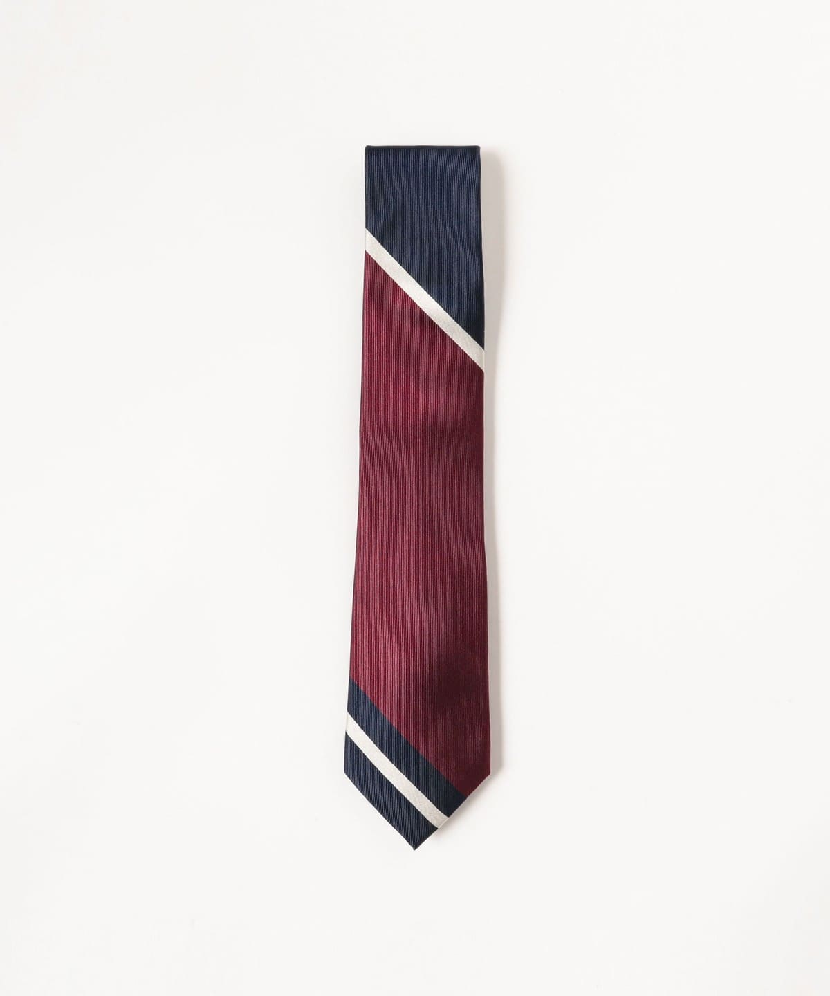 シルク パネル ストライプ ネクタイ 24AW スーツ・ネクタイ MEN WINE ONE SIZE シルク パネル ストライプ ネクタイ 24AW スーツ・ネクタイ MEN WINE ONE SIZE