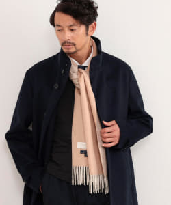 ▲B:MING by BEAMS / カシミヤ ダブルフェイス マフラー