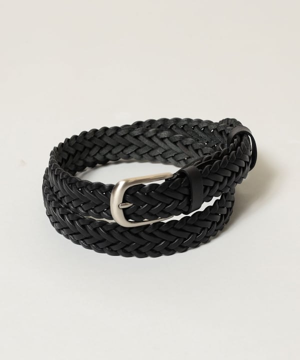 All black braided belt