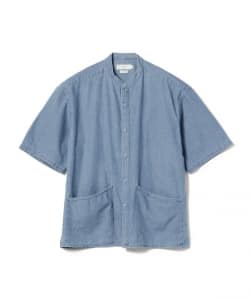 B:MING by BEAMS / デニム バンドカラー シャツ