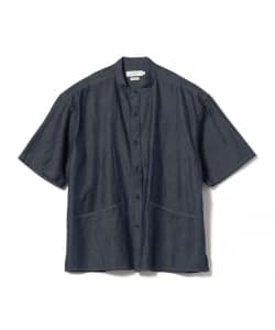 B:MING by BEAMS / 男裝 丹寧 立領 短袖 襯衫
