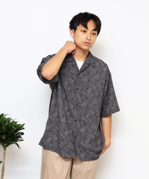 BEAMS GOLF Lサイズ ペイズリー柄シャツ BEAMS GOLF Lサイズ ペイズリー柄シャツ