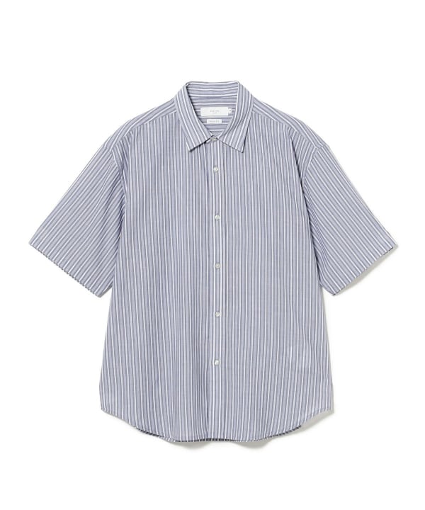BEAMS GOLFビームスゴルフ 半袖シャツ/ハーフジップ/ストライプ柄 stst-used_1-240101286552