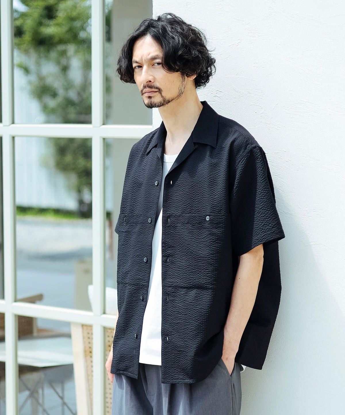 【別注】HELLY HANSEN ヘリーハンセン / マリンリゾート ショートスリーブ シャツ シャツ・ブラウス MEN BLACK S 【別注】HELLY HANSEN ヘリーハンセン / マリンリゾート ショートスリーブ シャツ シャツ・ブラウス MEN BLACK S