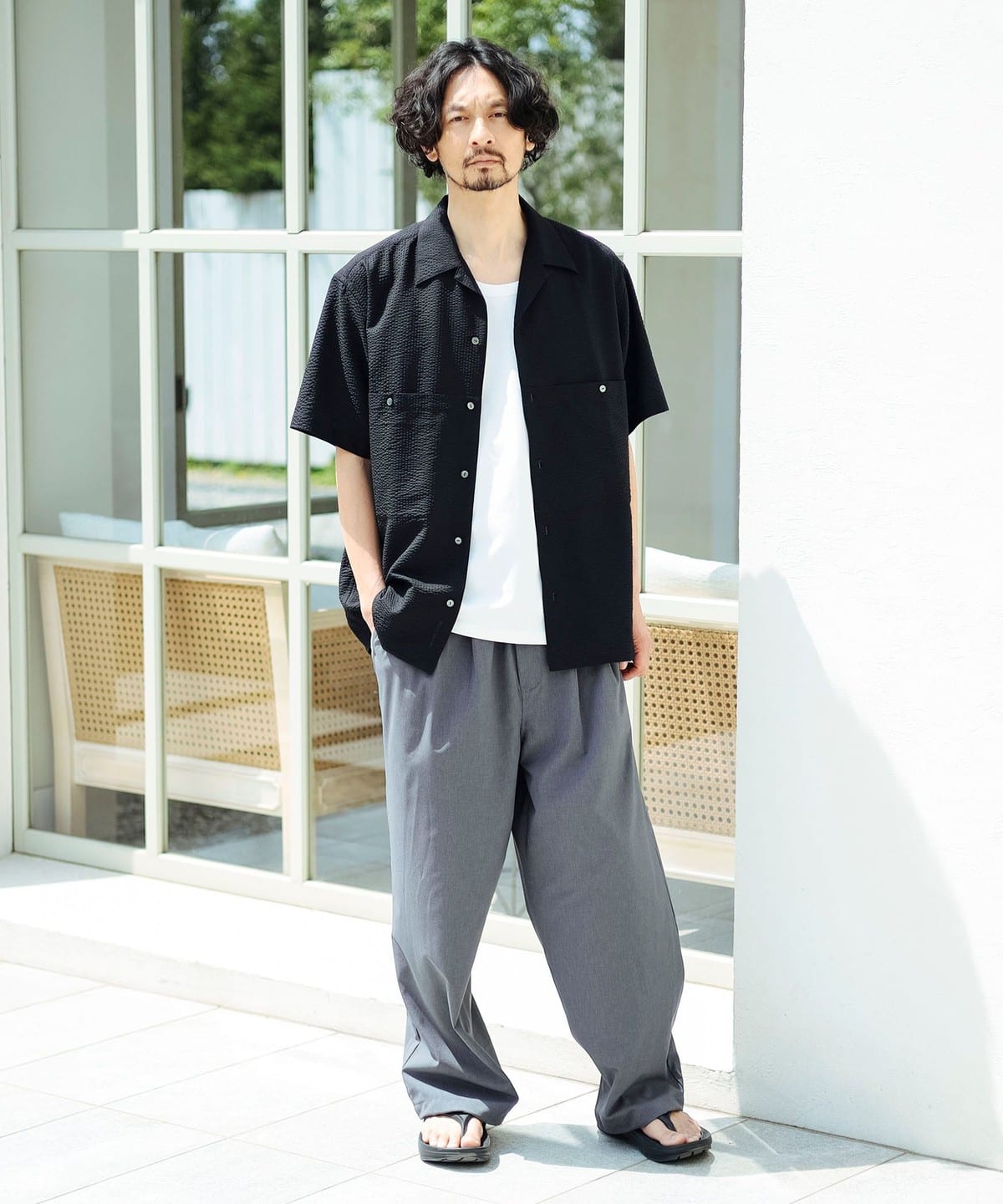 【BLACK】【別注】HELLY HANSEN / マリンリゾート ショートスリーブ シャツ 92010204518_D_1.jpg