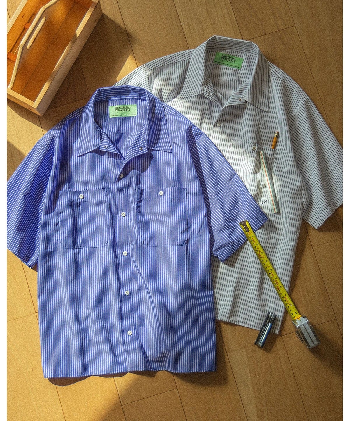 【別注】UNIVERSAL OVERALL ユニバーサルオーバーオール / Work Shirt シャツ・ブラウス MEN BLUE S 【別注】UNIVERSAL OVERALL ユニバーサルオーバーオール / Work Shirt シャツ・ブラウス MEN BLUE S