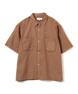 スモールチェック ハーフスリーブ シャツ