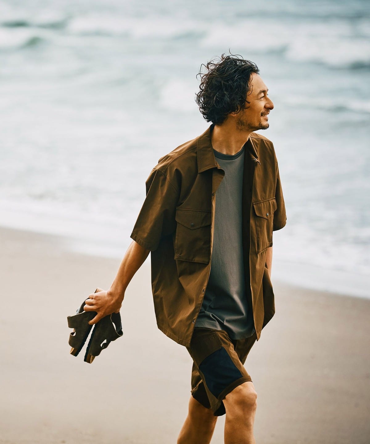 【セットアップ対応】ランド アンド ウォーター メッシュ シャツ シャツ・ブラウス MEN BROWN XL 【セットアップ対応】ランド アンド ウォーター メッシュ シャツ シャツ・ブラウス MEN BROWN XL