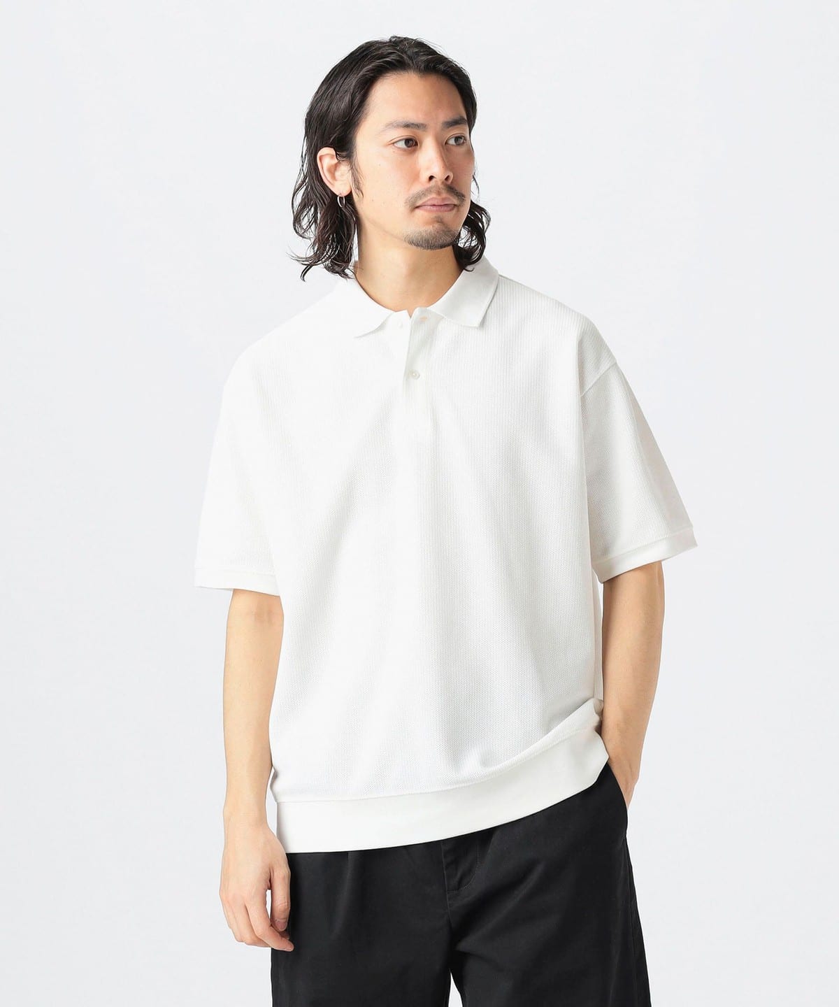 吸水速乾 UVカット 抗菌防臭 マルチ ファンクション ポロシャツ シャツ・ブラウス MEN OFF WHITE M 吸水速乾 UVカット 抗菌防臭 マルチ ファンクション ポロシャツ シャツ・ブラウス MEN OFF WHITE M