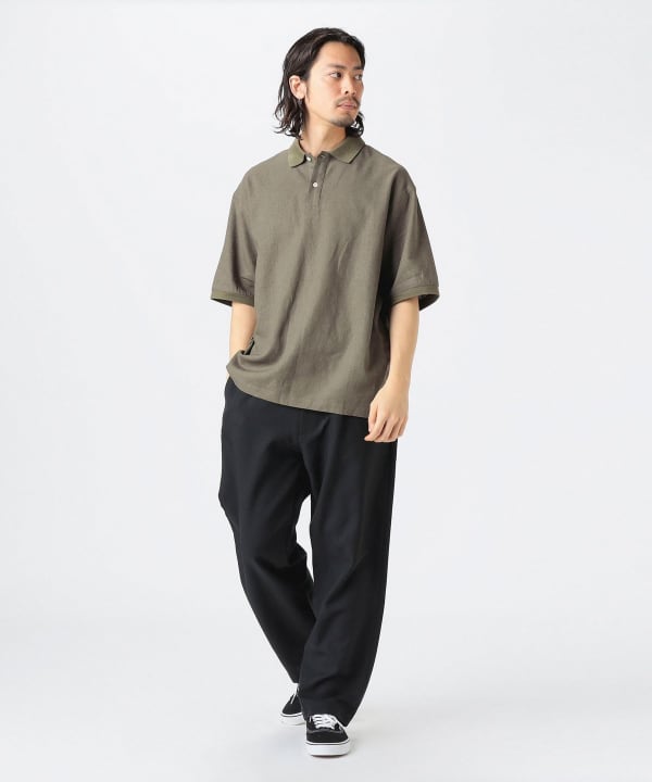 MARKA ビッグポロシャツ B:MING by BEAMS（ビーミング by ビームス）リネン ビッグ ポロシャツ