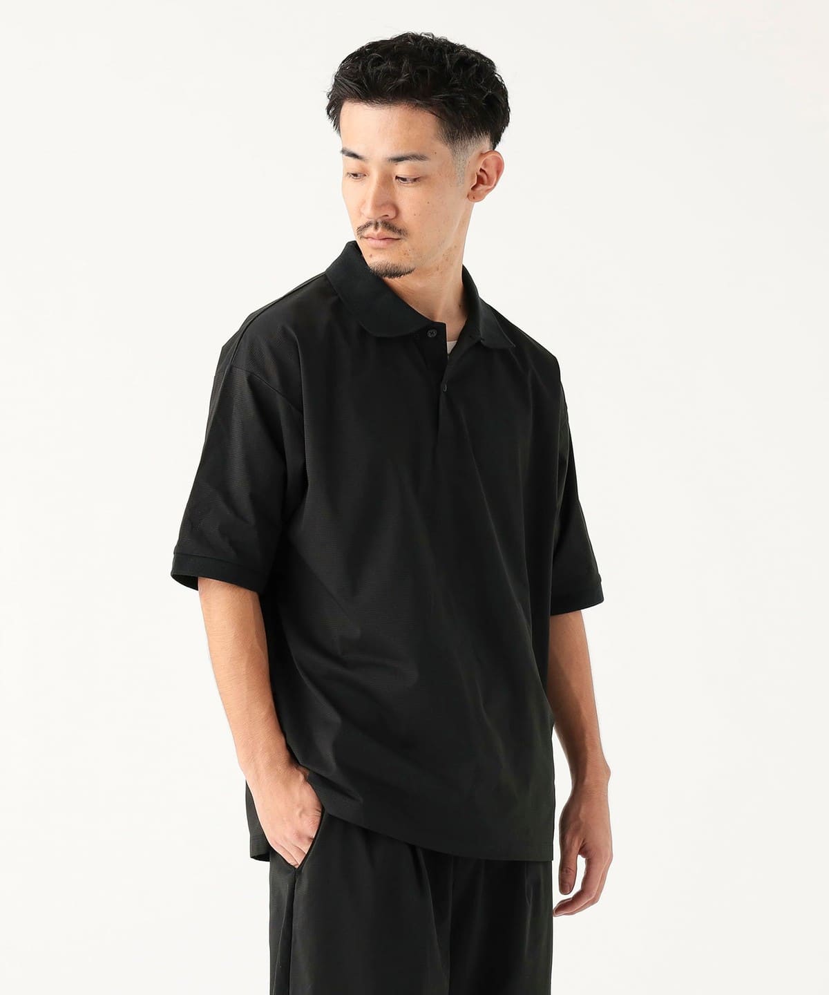B:MING by BEAMS ネイビー ポロシャツ M BEAMS - B:MING BEAMS メンズ ポロシャツ Mサイズ ネイビーの
