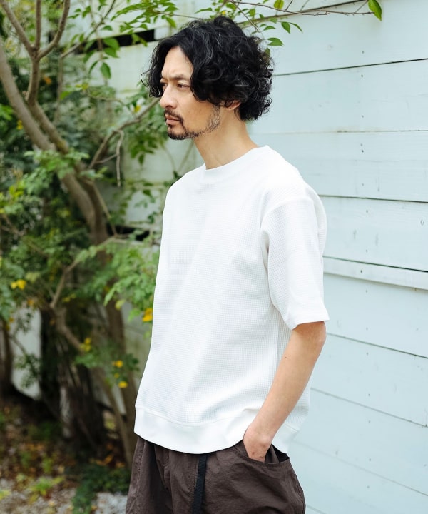 beams プリント サーマル クルーネック Tシャツ BEAMS tシャツ プリント サーマル クルーネック Tシャツ メンズ