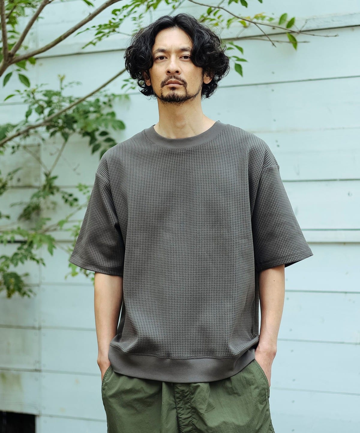 吸水速乾 テック サーマル クルーネック Tシャツ トップス MEN TAUPE S 吸水速乾 テック サーマル クルーネック Tシャツ トップス MEN TAUPE S