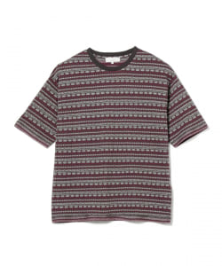 B:MING by BEAMS / フェアアイル ジャカード Tシャツ(ドロップフィット)