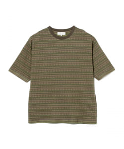 B:MING by BEAMS / フェアアイル ジャカード Tシャツ(ドロップフィット)