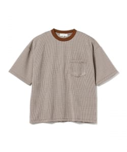 B:MING by BEAMS / チドリチェック ジャカード Tシャツ(ビッグフィット)