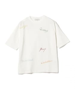 B:MING by BEAMS / ニューヨーク ロゴ 刺繍 Tシャツ(ドロップフィット)
