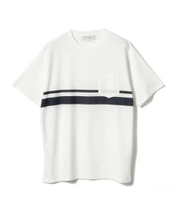 ▲B:MING by BEAMS / アムンゼン プリント ボーダー クルーネック Tシャツ
