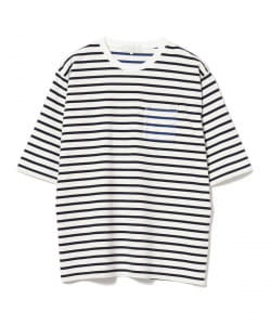 ▲B:MING by BEAMS / ボーダー ポケット クルーネック Tシャツ