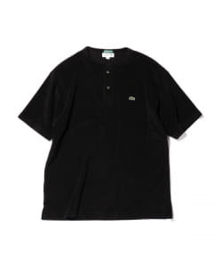 ▲LACOSTE for B:MING by BEAMS / 別注 パイル ヘンリーネック Tシャツ