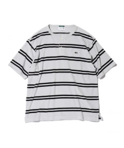 ▲LACOSTE for B:MING by BEAMS / 別注 パイル ヘンリーネック Tシャツ