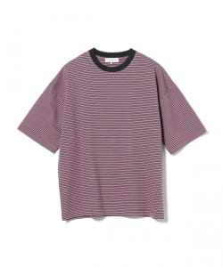 ▲B:MING by BEAMS / ドロップショルダー ボーダー 5分袖 Tシャツ