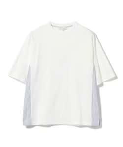 B:MING by BEAMS / 布帛切替 ドロップショルダー クルーネックTシャツ