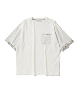 B:MING by BEAMS / ペイズリーレイヤード ポケットTシャツ(ドロップフィット)