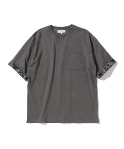 B:MING by BEAMS / ペイズリーレイヤード ポケットTシャツ(ドロップフィット)