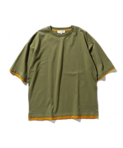 B:MING by BEAMS / フェイクレイヤード クルーネックTシャツ(ドロップフィット)