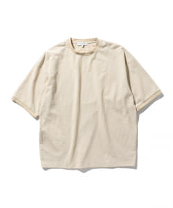 ▲B:MING by BEAMS / カットソーシアサッカー クルーネックTシャツ(ドロップフィット)
