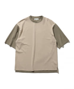 B:MING by BEAMS / ダブルフェイス リンガー クルーネックTシャツ