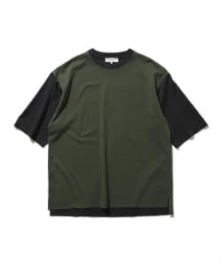B:MING by BEAMS / ダブルフェイス リンガー クルーネックTシャツ