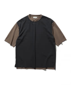 B:MING by BEAMS / ダブルフェイス リンガー クルーネックTシャツ